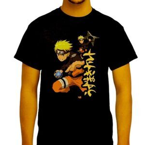 🔥 NARUTO SHIPPUDEN GRAPHIC TEE SHIRT 🔥NWOT |Large |Black |Cotton| ANIME
